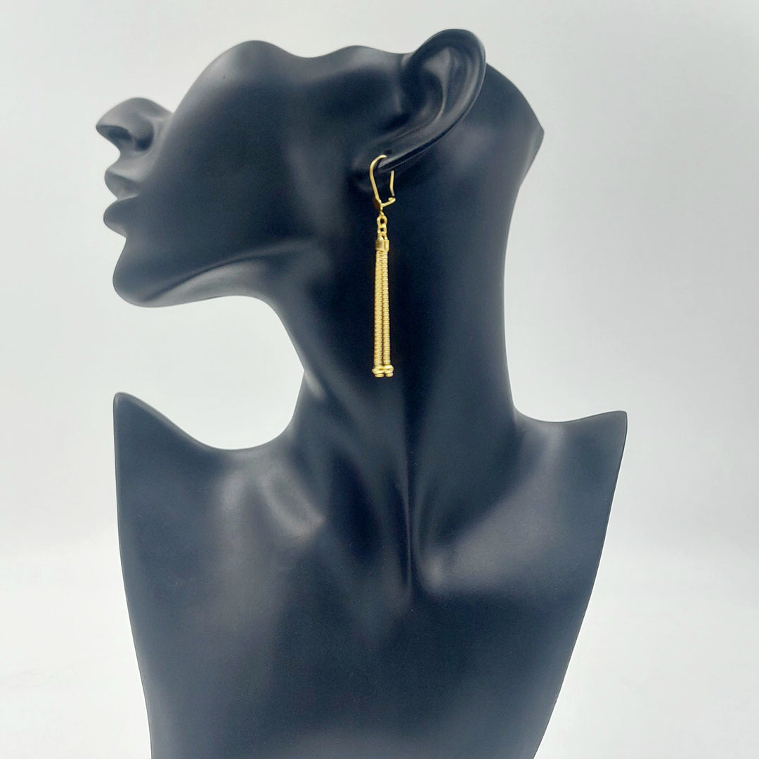 21K حلق فانسي شنكل-مجوهرات الشيخ سعيد-Saeed Jewelry 