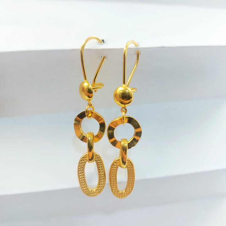 21K حلق فيرنا شنكل-مجوهرات الشيخ سعيد-Saeed Jewelry 