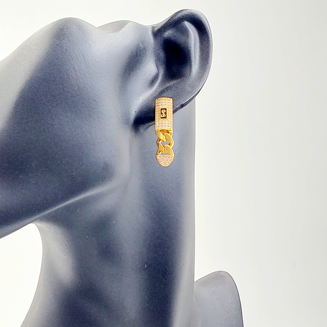 21K حلق اكسترا مرصع-مجوهرات الشيخ سعيد-Saeed Jewelry 