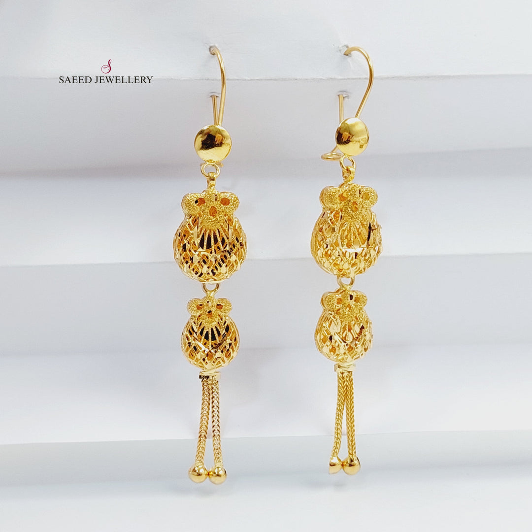 21K حلق كويتي-مجوهرات الشيخ سعيد-Saeed Jewelry 