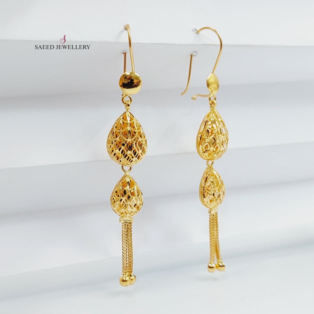21K حلق كويتي-مجوهرات الشيخ سعيد-Saeed Jewelry 