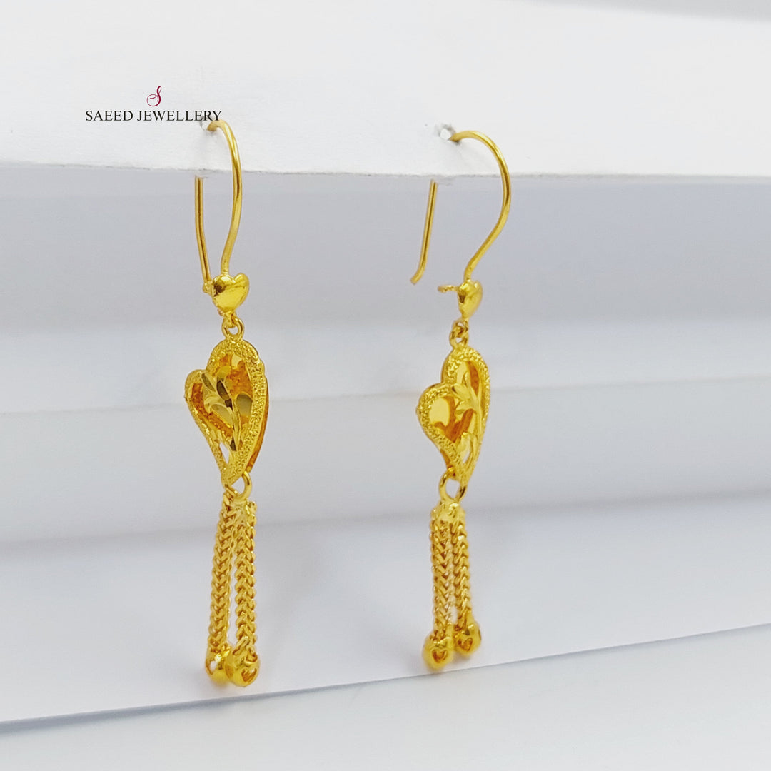 21K حلق كويتي-مجوهرات الشيخ سعيد-Saeed Jewelry 