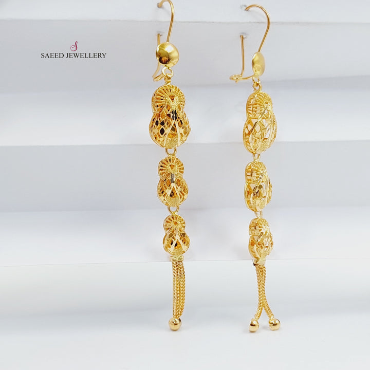 21K حلق كويتي-مجوهرات الشيخ سعيد-Saeed Jewelry 