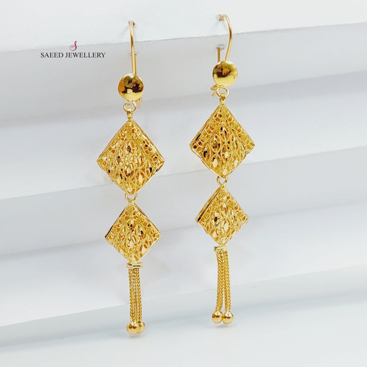 21K حلق كويتي-مجوهرات الشيخ سعيد-Saeed Jewelry 