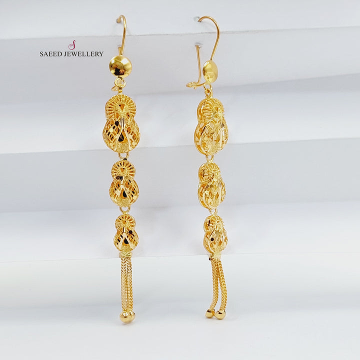21K حلق كويتي-مجوهرات الشيخ سعيد-Saeed Jewelry 