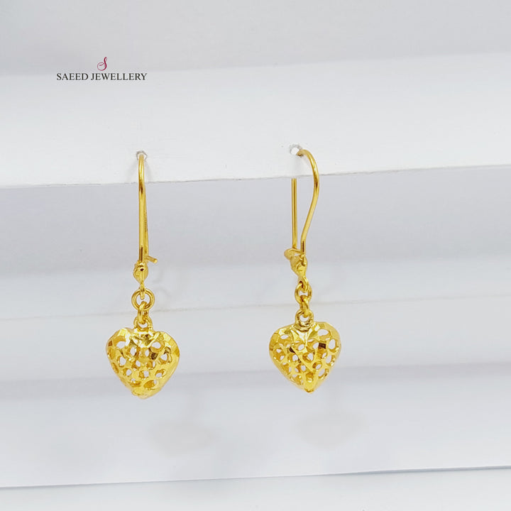 21K حلق كويتي-مجوهرات الشيخ سعيد-Saeed Jewelry 