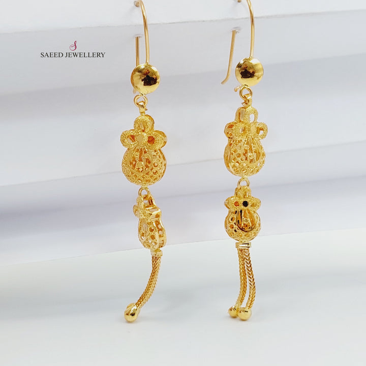21K حلق كويتي-مجوهرات الشيخ سعيد-Saeed Jewelry 