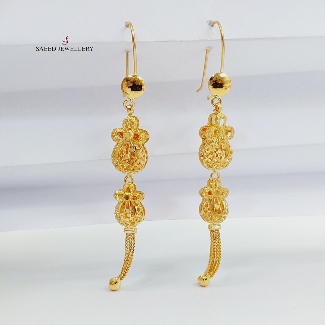 21K حلق كويتي-مجوهرات الشيخ سعيد-Saeed Jewelry 