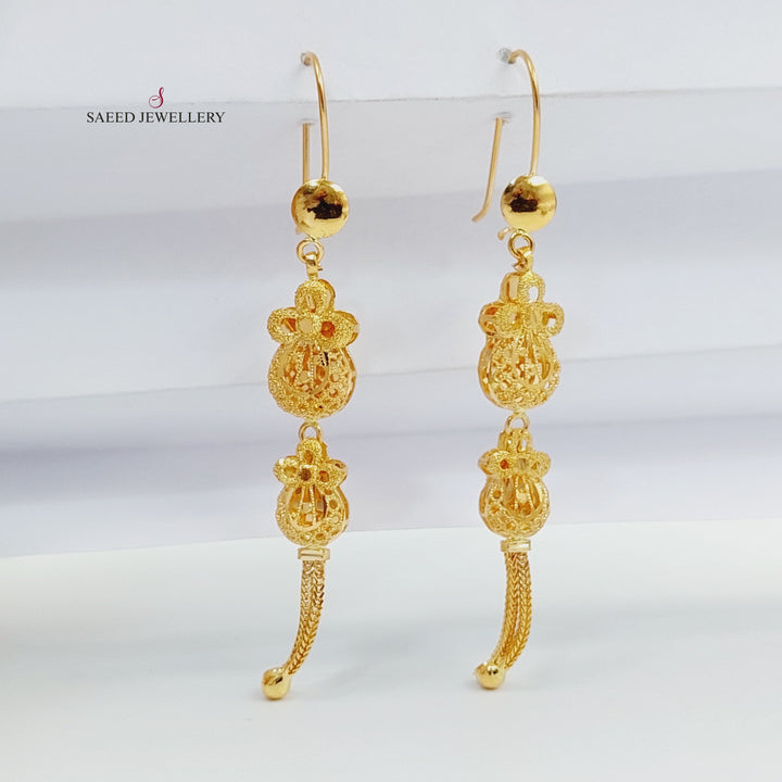 21K حلق كويتي-مجوهرات الشيخ سعيد-Saeed Jewelry 