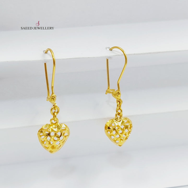 21K حلق كويتي-مجوهرات الشيخ سعيد-Saeed Jewelry 