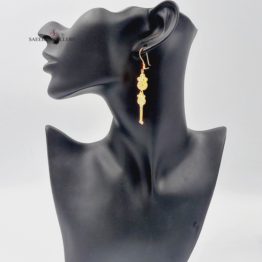 21K حلق كويتي-مجوهرات الشيخ سعيد-Saeed Jewelry 