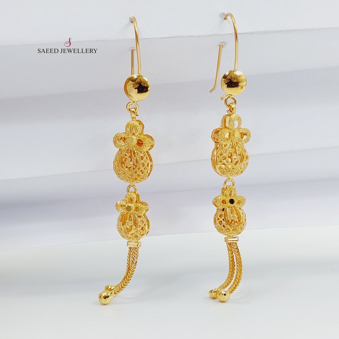 21K حلق كويتي-مجوهرات الشيخ سعيد-Saeed Jewelry 
