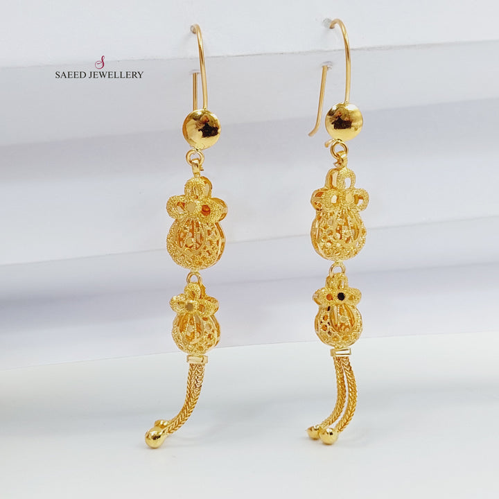 21K حلق كويتي-مجوهرات الشيخ سعيد-Saeed Jewelry 