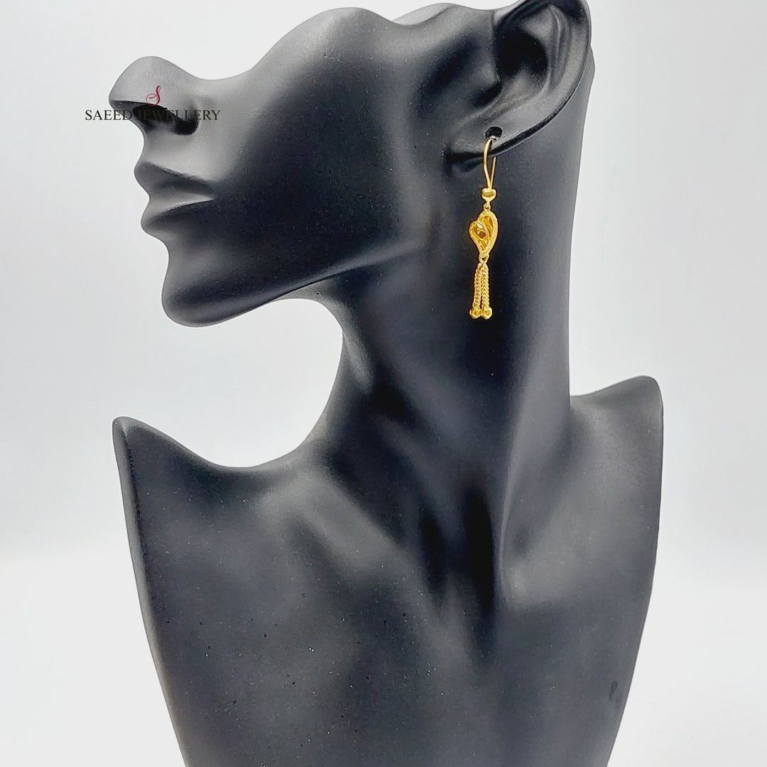 21K حلق كويتي-مجوهرات الشيخ سعيد-Saeed Jewelry 