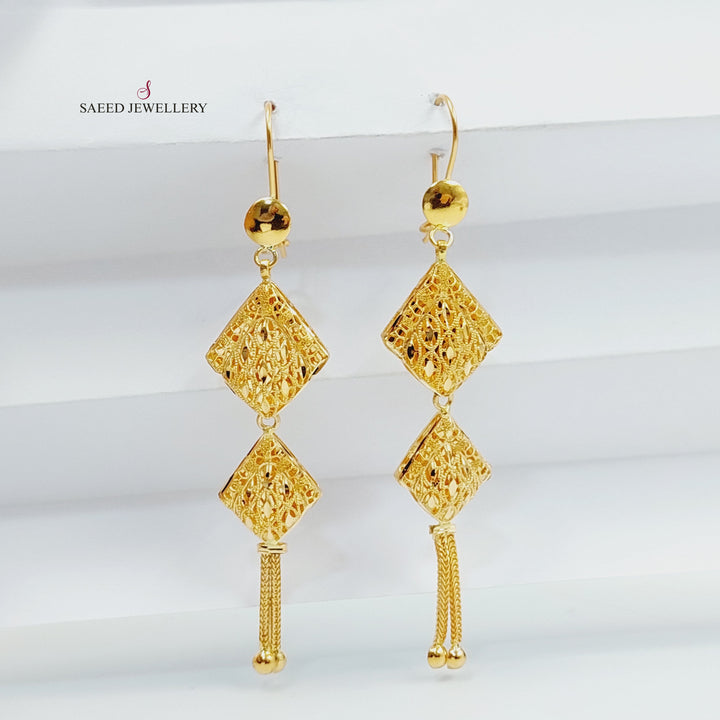 21K حلق كويتي-مجوهرات الشيخ سعيد-Saeed Jewelry 