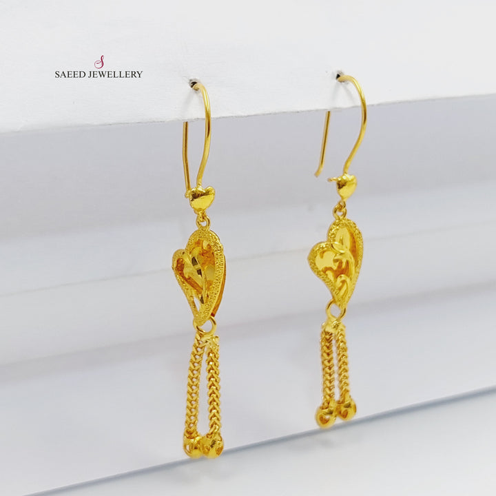 21K حلق كويتي-مجوهرات الشيخ سعيد-Saeed Jewelry 