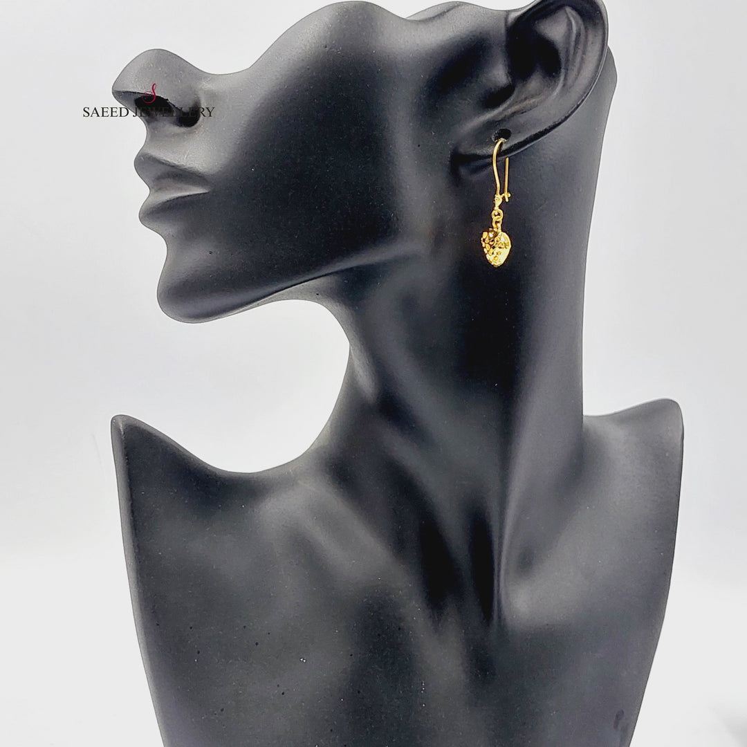 21K حلق كويتي-مجوهرات الشيخ سعيد-Saeed Jewelry 