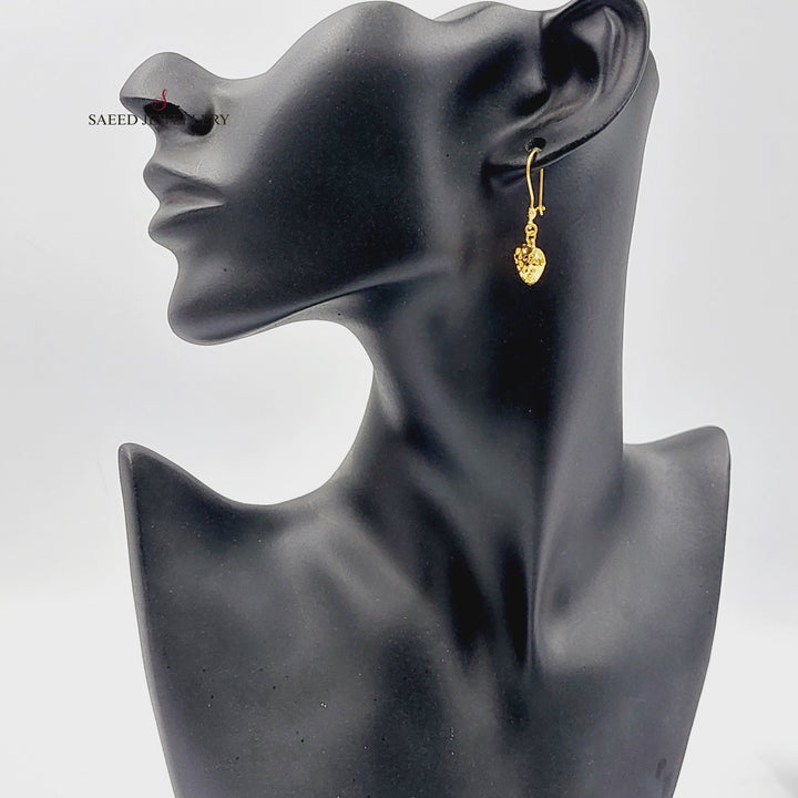 21K حلق كويتي-مجوهرات الشيخ سعيد-Saeed Jewelry 
