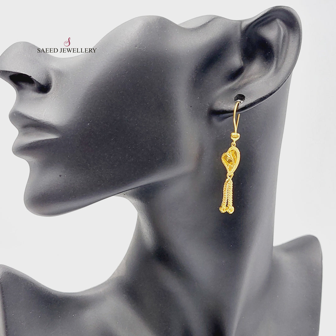 21K حلق كويتي-مجوهرات الشيخ سعيد-Saeed Jewelry 