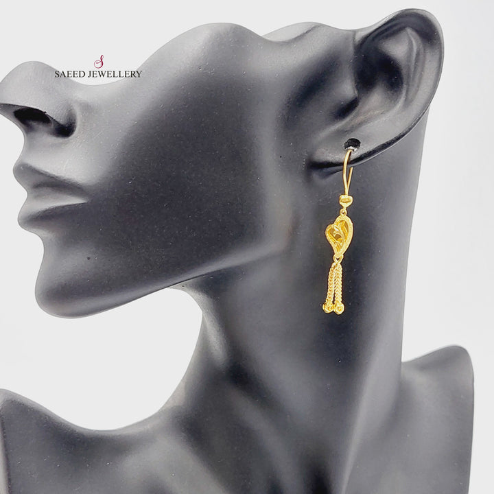 21K حلق كويتي-مجوهرات الشيخ سعيد-Saeed Jewelry 