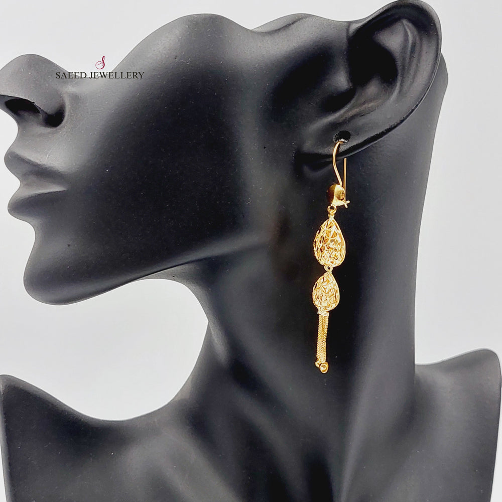 21K حلق كويتي-مجوهرات الشيخ سعيد-Saeed Jewelry 