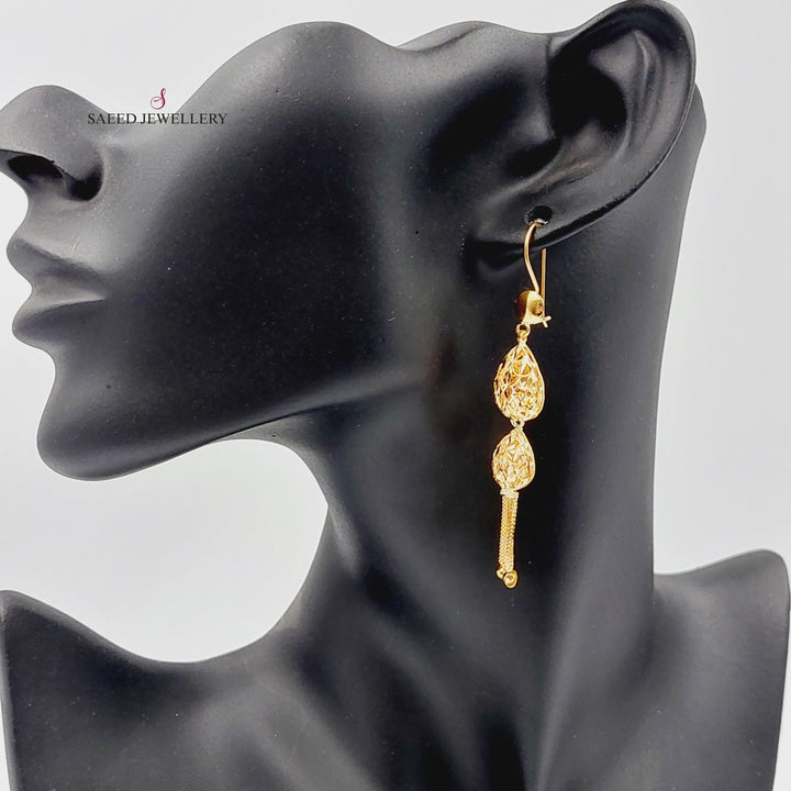 21K حلق كويتي-مجوهرات الشيخ سعيد-Saeed Jewelry 
