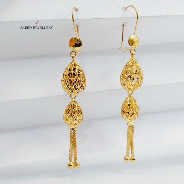 21K حلق كويتي-مجوهرات الشيخ سعيد-Saeed Jewelry 