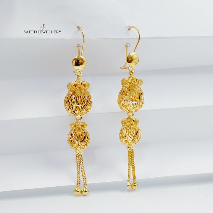 21K حلق كويتي-مجوهرات الشيخ سعيد-Saeed Jewelry 