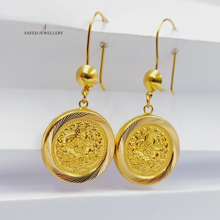 21K حلق رشادي-مجوهرات الشيخ سعيد-Saeed Jewelry 
