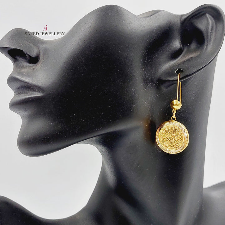21K حلق رشادي-مجوهرات الشيخ سعيد-Saeed Jewelry 