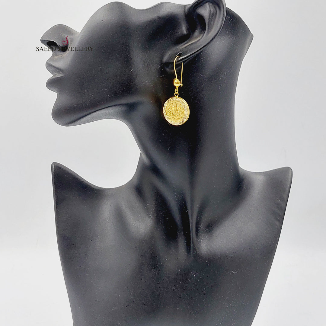 21K حلق رشادي-مجوهرات الشيخ سعيد-Saeed Jewelry 
