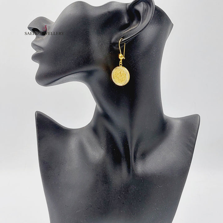 21K حلق رشادي-مجوهرات الشيخ سعيد-Saeed Jewelry 
