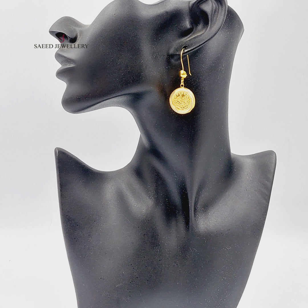 21K حلق رشادي-مجوهرات الشيخ سعيد-Saeed Jewelry 
