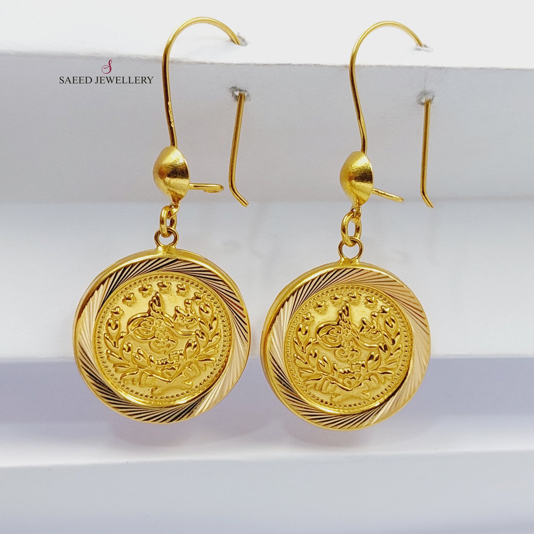 21K حلق رشادي-مجوهرات الشيخ سعيد-Saeed Jewelry 