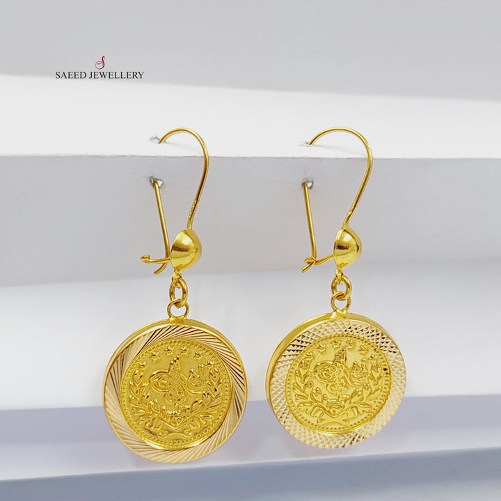 21K حلق رشادي-مجوهرات الشيخ سعيد-Saeed Jewelry 