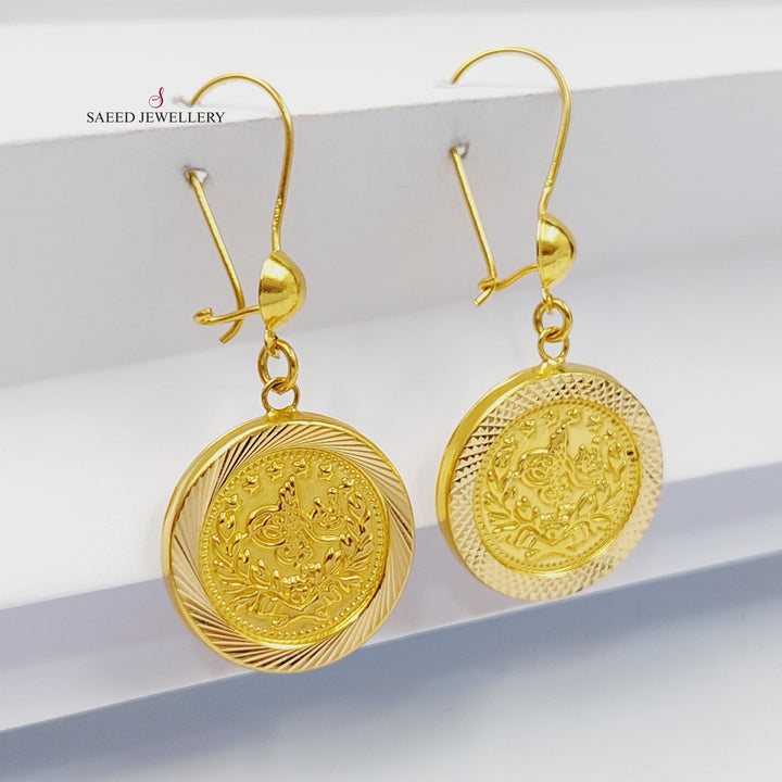 21K حلق رشادي-مجوهرات الشيخ سعيد-Saeed Jewelry 