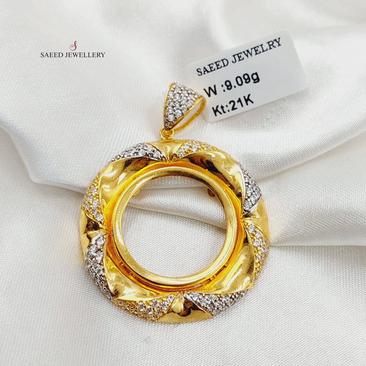 21K برواز رشادي مرصع-مجوهرات الشيخ سعيد-Saeed Jewelry 