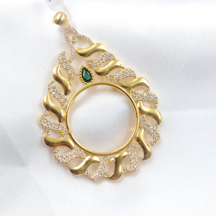 21K برواز رشادي مرصع-مجوهرات الشيخ سعيد-Saeed Jewelry 