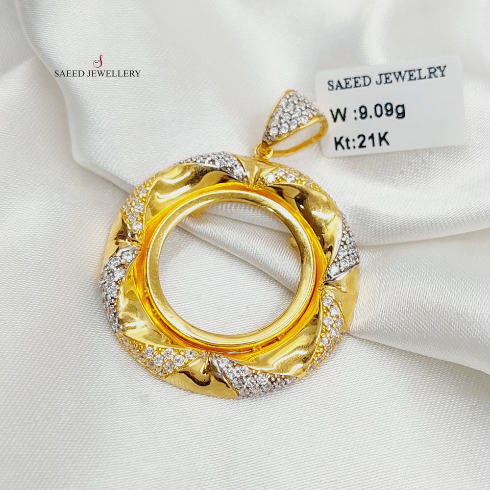 21K برواز رشادي مرصع-مجوهرات الشيخ سعيد-Saeed Jewelry 