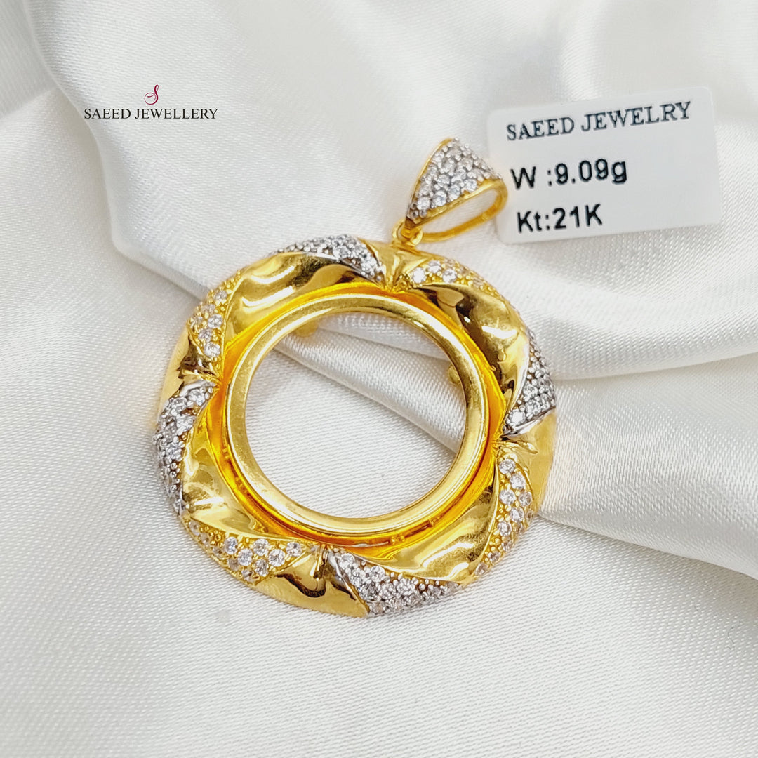 21K برواز رشادي مرصع-مجوهرات الشيخ سعيد-Saeed Jewelry 