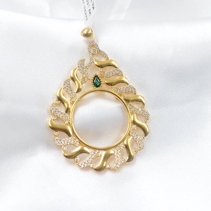 21K برواز رشادي مرصع-مجوهرات الشيخ سعيد-Saeed Jewelry 