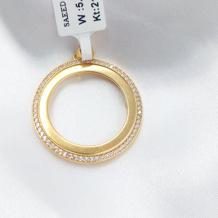 21K برواز رشادي مرصع-مجوهرات الشيخ سعيد-Saeed Jewelry 