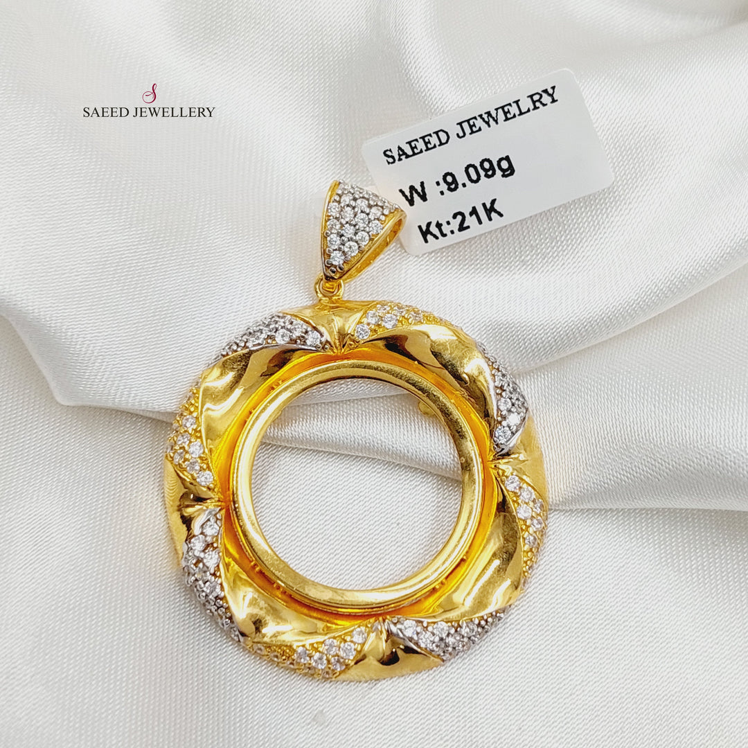 21K برواز رشادي مرصع-مجوهرات الشيخ سعيد-Saeed Jewelry 