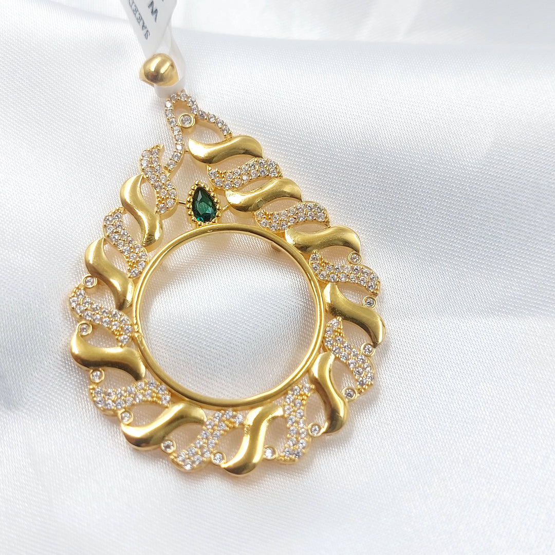 21K برواز رشادي مرصع-مجوهرات الشيخ سعيد-Saeed Jewelry 