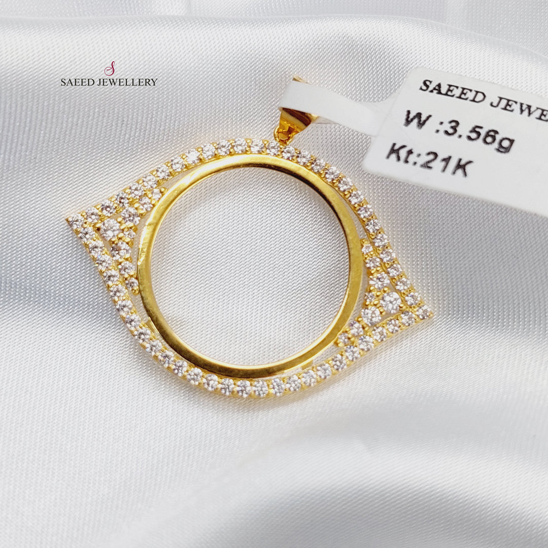 21K برواز رشادي مرصع-مجوهرات الشيخ سعيد-Saeed Jewelry 