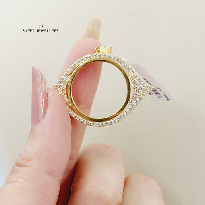 21K برواز رشادي مرصع-مجوهرات الشيخ سعيد-Saeed Jewelry 