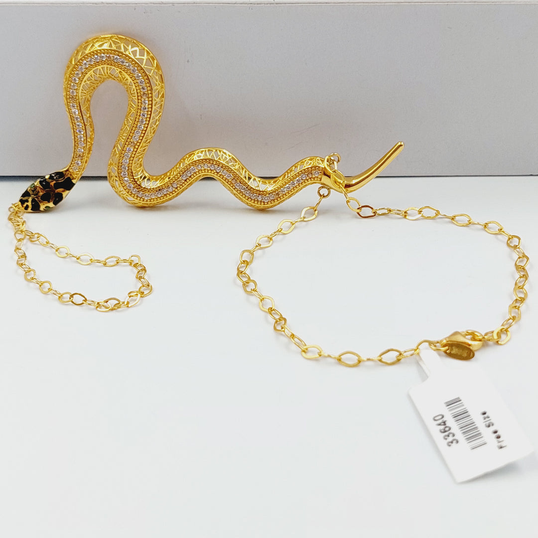 21K كف افعى مينا مرصع-مجوهرات الشيخ سعيد-Saeed Jewelry. 