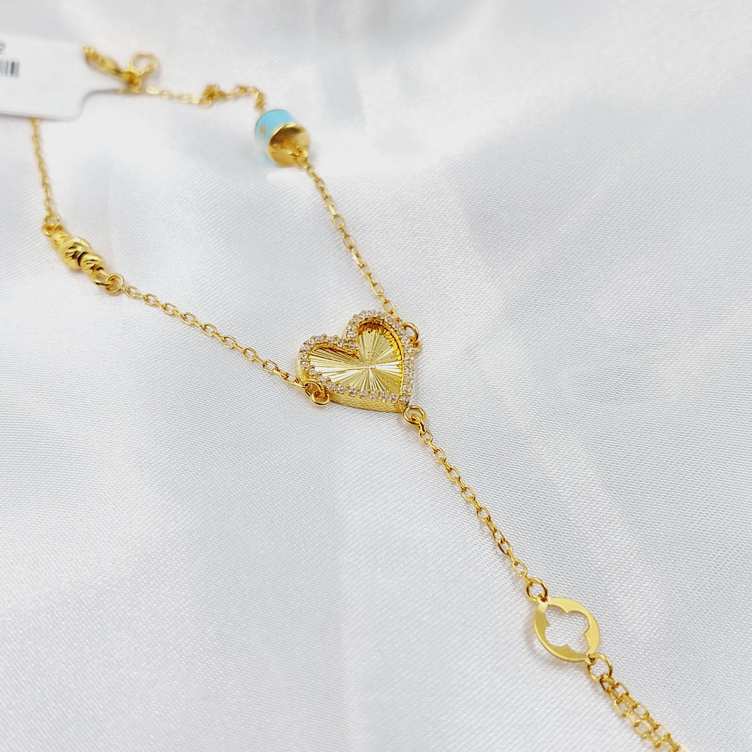 21K كف قلب مينا-مجوهرات الشيخ سعيد-Saeed Jewelry 