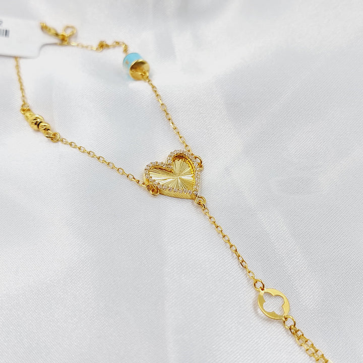 21K كف قلب مينا-مجوهرات الشيخ سعيد-Saeed Jewelry 