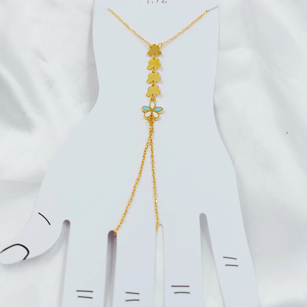 21K كف فراشة مينا-مجوهرات الشيخ سعيد-Saeed Jewelry 